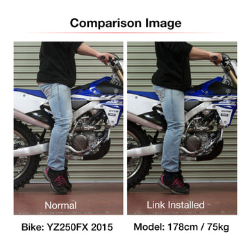 Zeta RSL Low Down Link -30mm - Kawasaki KLX230 - Black