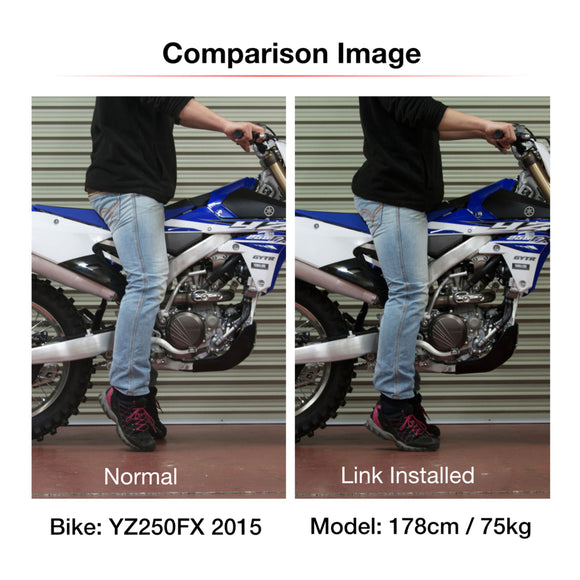 Zeta RSL Low Down Link -30mm - Suzuki DR-Z400S / DR-Z400E / DR-Z400SM - Red