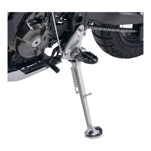 Zeta Side Stand Extender - Black / Silver - Yamaha Tenere 700 ('20-)