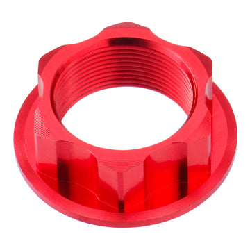 Zeta Steering Stem Nut - Kawasaki/Honda KX/CRF - Red