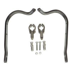 Zeta Armour Handguards Bent for 28.6mm Handlebars - Titanium