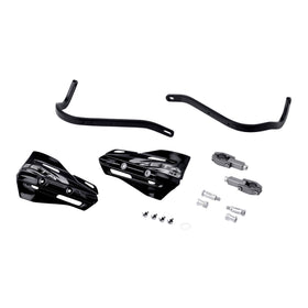 Zeta Armour XC Handguard Kit for 22.2mm Handlebars - Black / Black