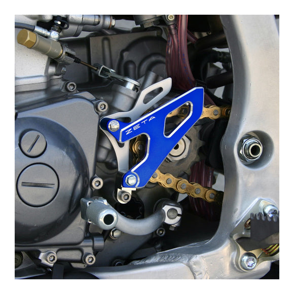 Zeta Drive Cover- Honda CRF250R '04-'09, CR250R '02-, Yamaha YZ125 '06- - Blue