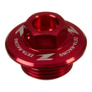 Zeta Oil Filler Plug - Suzuki RM / RM-Z, Yamaha Serow 250 - Red